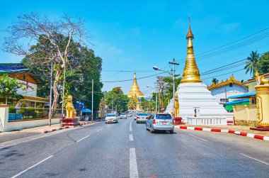 Yangon 'un baş döndürücü pagodaları, Myanmar