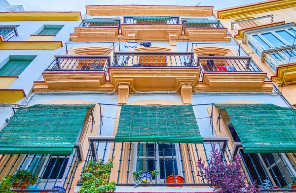 The old residential house in Cadiz, Spain