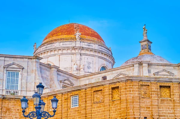 The large dome of Cadiz Cathedral, Spain — Stock Photo, Image