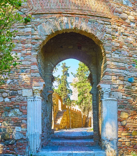 De Poort van de Kolommen, Malaga, Spanje — Stockfoto