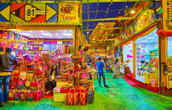 Dubai Uae March 2020 Stalls Africa Pavilion Global Village Dubai — Stock Photo, Image