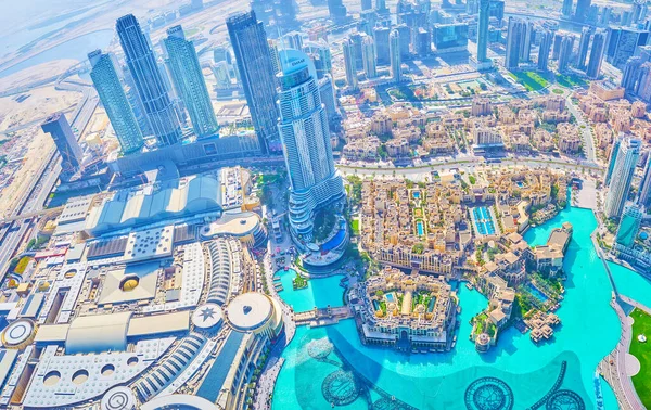 Dubai Uae March 2020 Огляд Burj Khalifa Skyscraper Найкращим Місцем — стокове фото