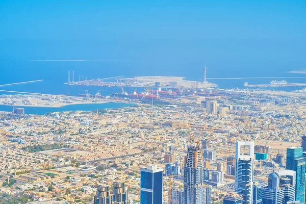 Edificio Más Alto Burj Khalifa Abre Gran Vista Los Lados — Foto de Stock