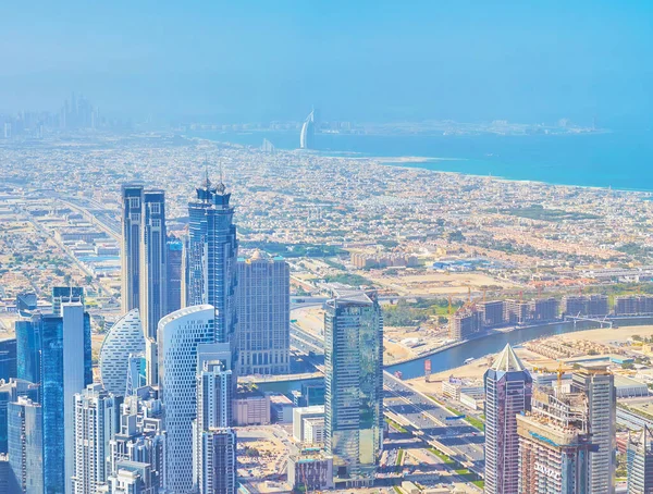 Dubai Emiratos Árabes Unidos Marzo 2020 Mirador Turístico Burj Khalifa — Foto de Stock