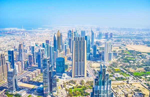 Dubai Uae March 2020 Бізнес Центр Дубаї Розташований Хмарочосах Побудованих — стокове фото