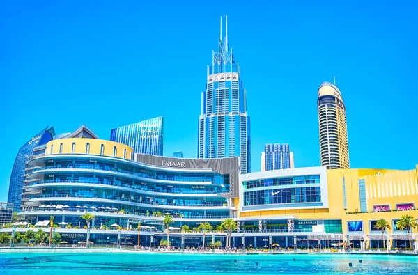 Dubai Emiratos Árabes Unidos Marzo 2020 Vista Del Moderno Distrito — Foto de Stock