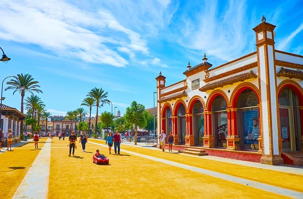 Sanlucar Spain September 2019 Public Park Calzada Duquesa Isabel Avenue — Stock Photo, Image