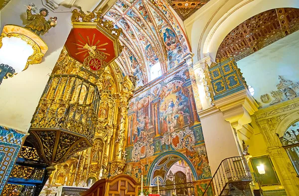 Sanlucar España Septiembre 2019 Interior Medieval Iglesia Parroquial Nuestra Señora — Foto de Stock