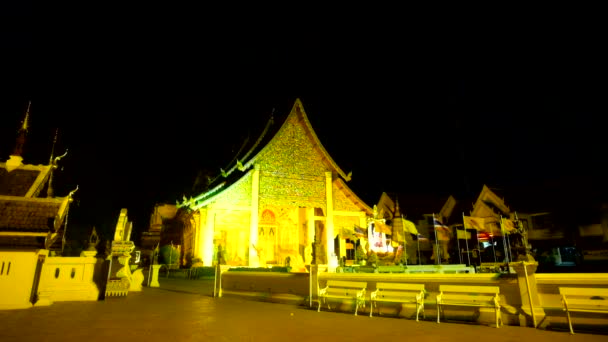 Chiang Mai Thailand Maio 2019 Fachada Salão Principal Viharn Phra — Vídeo de Stock