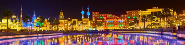 Dubai Zjednoczone Emiraty Arabskie Marca 2020 Panorama Niesamowitą Panoramą Pawilonów — Zdjęcie stockowe