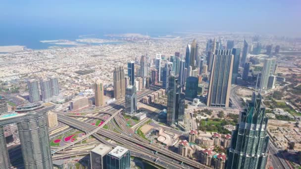 Dubai Emiratos Árabes Unidos Marzo 2020 Vista Superior Del Distrito — Vídeos de Stock