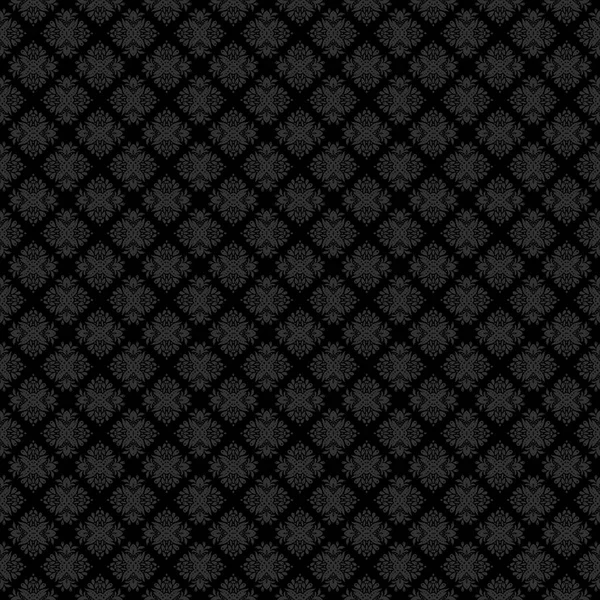 Gray Black Luxurious Seamless Digital Decorative Florall Background Scrapbooking Paper — Stock Photo, Image