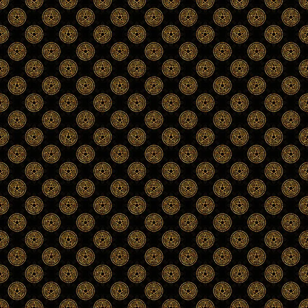 Golden Black Seamless Digital Decorative Background Scrapbook Paper Inches Dark — Stock Photo, Image