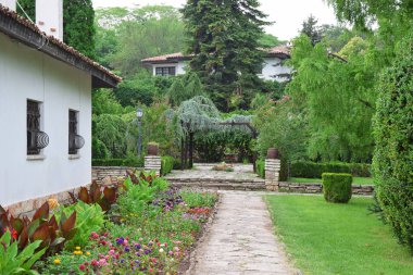 Botanik Bahçe balçık Bulgaristan Palace Queen Mary stok fotoğraf