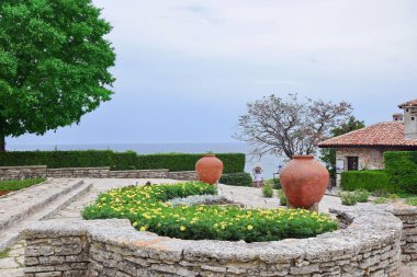 Botanik Bahçe balçık Bulgaristan Palace Queen Mary stok fotoğraf