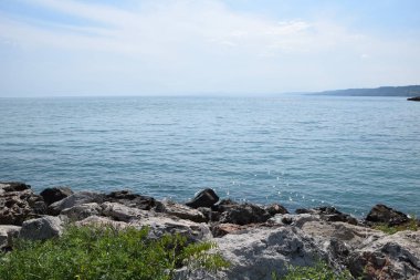 Cape Chirakman büyük beyaz Rock Bulgaristan stok fotoğraf