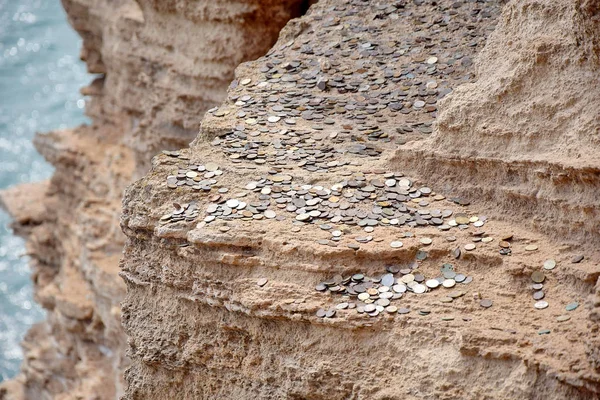Cape Kaliakra Rocks Tossed Coins Inside teh Rock Bulgaria