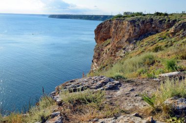 Uçurum Denizi Manzarası Kaliakra Burnu Bulgaristan 'ın En İyi Seyahat Hedefi