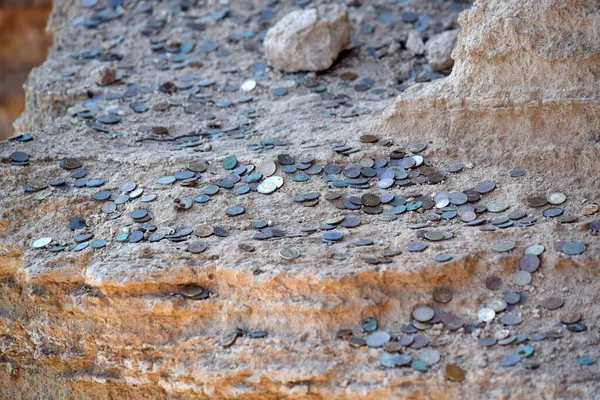 Kastade Mynt Inne Rock Cape Kaliakra Bulgarien — Stockfoto