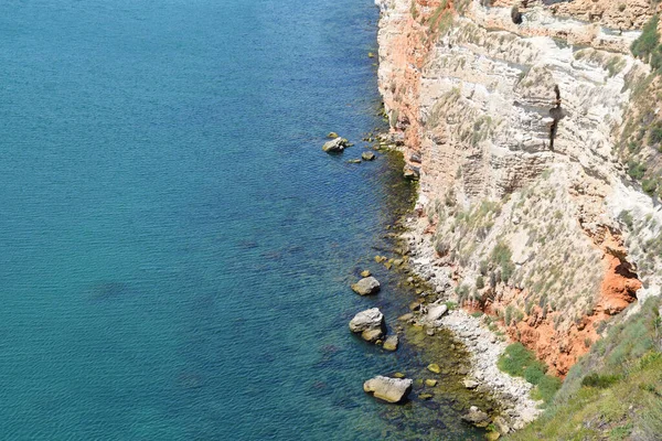 Kaliakra Cliffs Close Monumental Landmark Bulgaria Destinazione Viaggio — Foto Stock