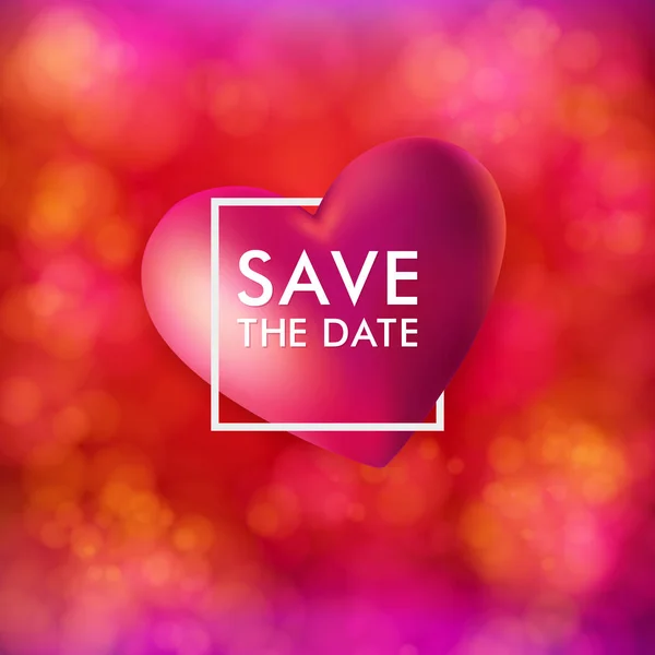 Salve Ilustração Vetorial Cartão Data Para Convite Casamento Evento Férias — Vetor de Stock