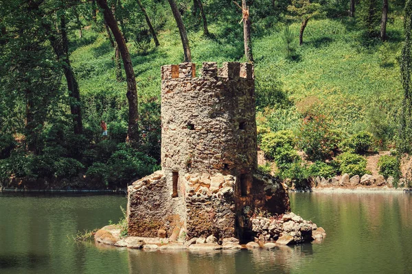 Menara Danau Taman Pena Sintra Unesco — Stok Foto