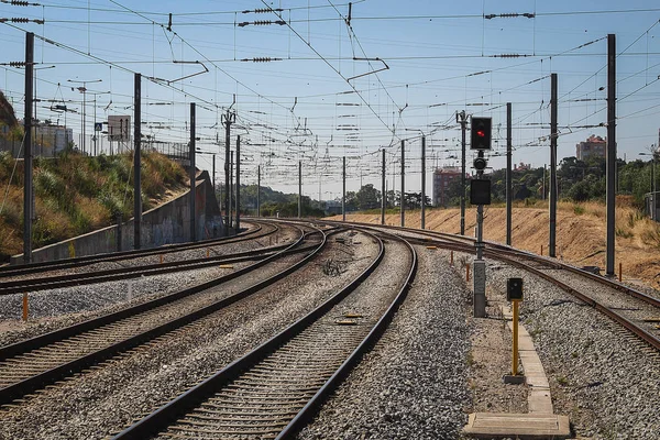Ferrovia Ferroviária Lisboa Sintra Portugal — Fotografia de Stock
