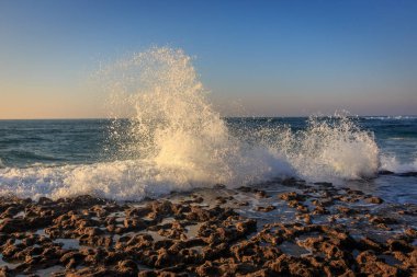 Aguda beach, Sintra, Portekiz, dalga enerjisi