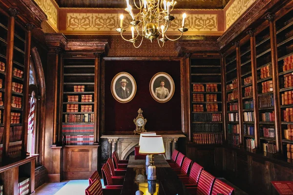 モンセラーテ宮殿内部 図書館 シントラ ポルトガル — ストック写真
