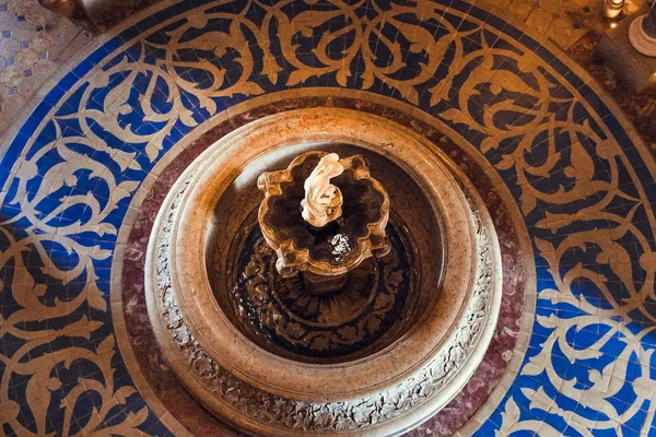 Monserrate Palacio Interior Fuente Sintra Portugal —  Fotos de Stock