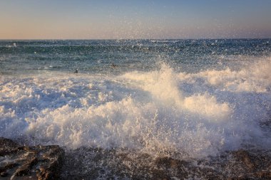 Aguda beach, Sintra, Portekiz, dalga enerjisi