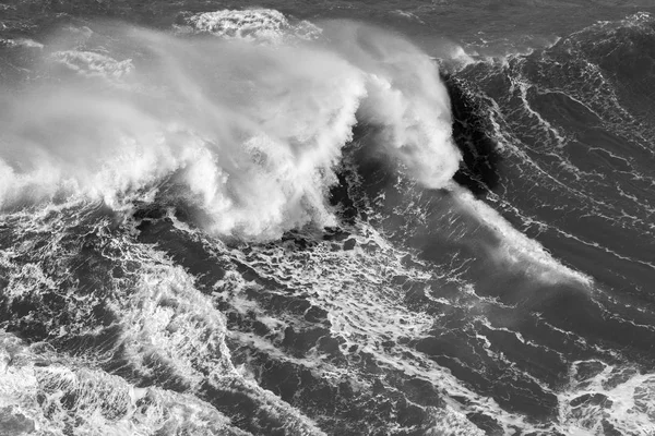 Kracht Van Oceaan Portugal Nazare — Stockfoto