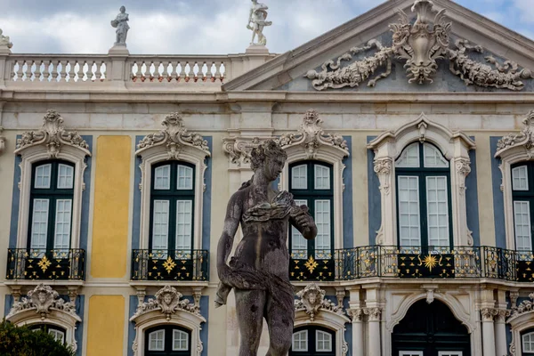 Estatua Fachada Principal Del Palacio Nacional Queluz Portugal — Foto de Stock