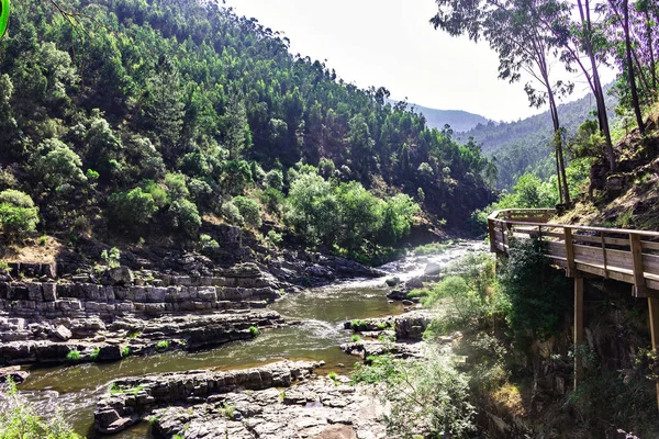 Pasarelas Paiva Encuentran Orilla Izquierda Del Río Paiva Arouca Portugal — Foto de Stock