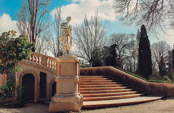 Queluz Ulusal Sarayı Sintra Portekiz Heykeli — Stok fotoğraf