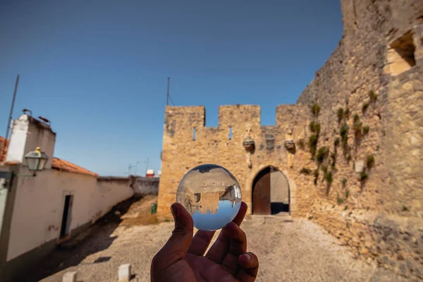 Reflektion Torres Vedras Slottet Portugal — Stockfoto