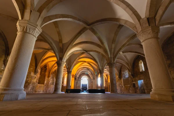 Alcobaca Монастырь Католическая Церковь Расположенная Городе Алькобака Португалии — стоковое фото