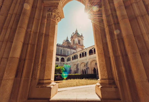 Monasterio Alcobaca Una Iglesia Católica Ubicada Ciudad Alcobaca Portugal — Foto de Stock