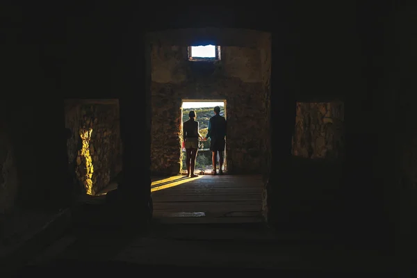 Ein Paar Inneren Des Heiligtums Von Peninha Sintra — Stockfoto