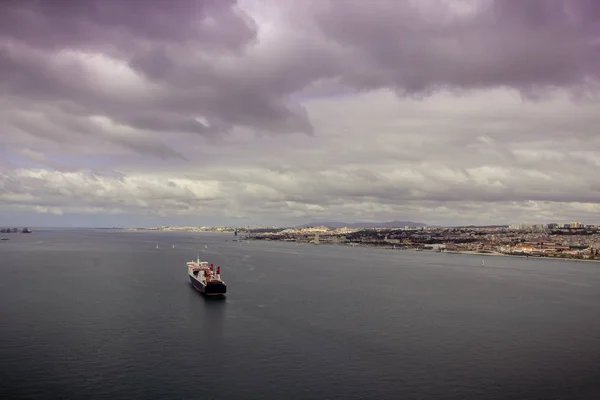 Barco Náutico Río Tajo Lisboa Portugal — Foto de Stock