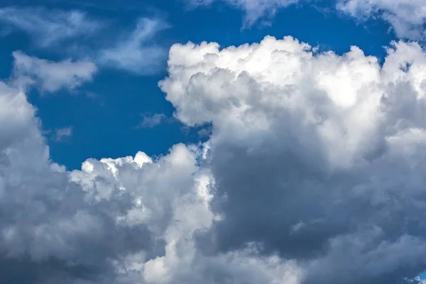 Wolken Met Blauwe Lucht Bewolkt Achtergrond — Stockfoto