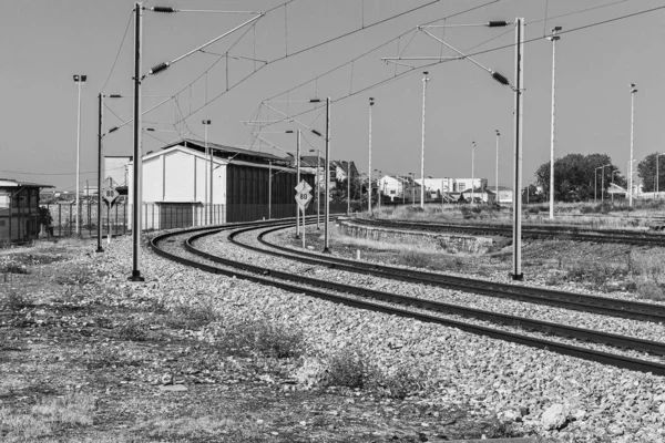 Ferrovia Ferroviária Barreiro Transporte Lisboa Portugal — Fotografia de Stock