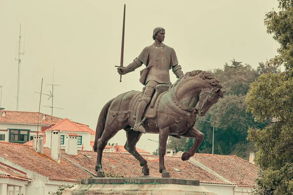 Estátua Nuno Alvares Pereira Líder Batalha Portugal — Fotografia de Stock