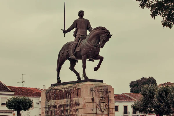 Estátua Nuno Alvares Pereira Líder Batalha Portugal — Fotografia de Stock