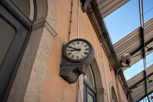 Une Horloge Dans Ancienne Gare Barreiro Portugal — Photo