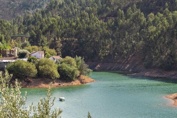 Rio Zezere Rio Que Atravessa Centro Portugal Dornes — Fotografia de Stock