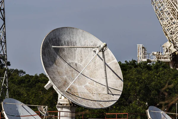 Campo Parabólica Sintra Telecomunicações Portugal — Fotografia de Stock