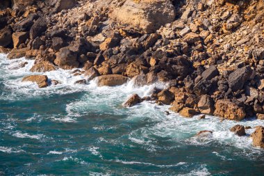 Cape Espichel, Sesimbra, Portekiz'in panoramik manzarası