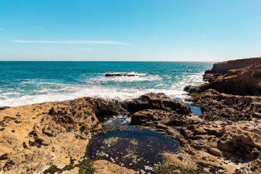 Deniz dalgaları, Cascais plaj, Portekiz