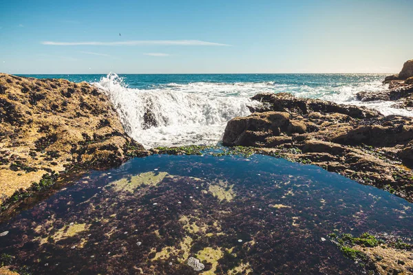 Ondas Mar Praia Cascais Portugal — Fotografia de Stock
